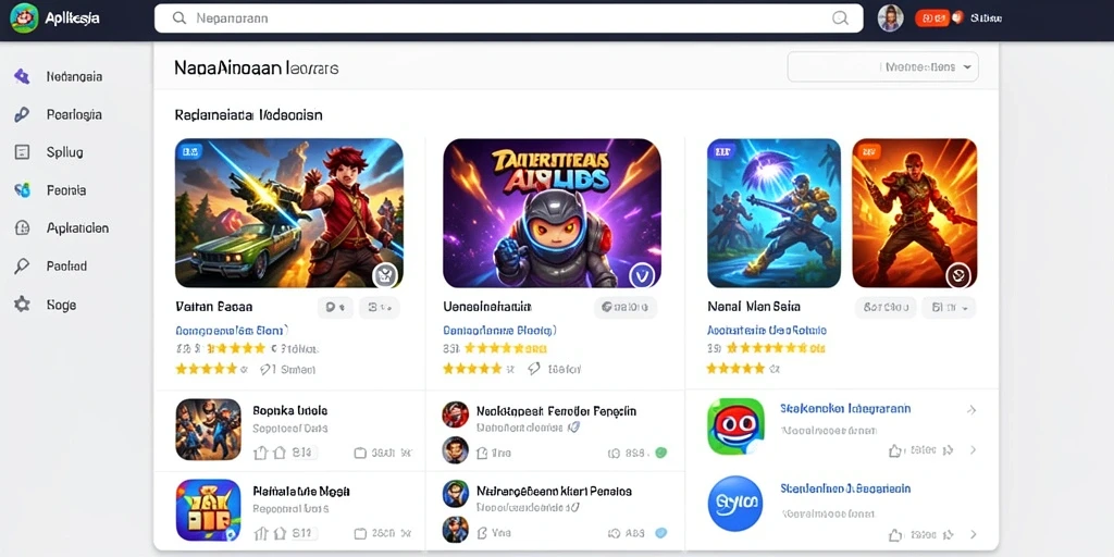 Tangkapan layar menunjukkan grafis epik dalam permainan.