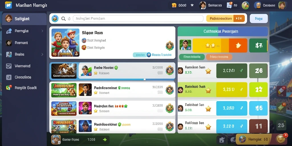 Screenshot menunjukkan karakter kustom dengan latar belakang yang memukau.