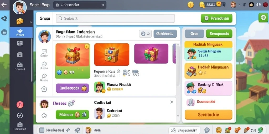 Screenshot menampilkan gameplay yang menarik dengan grafis warna-warni.