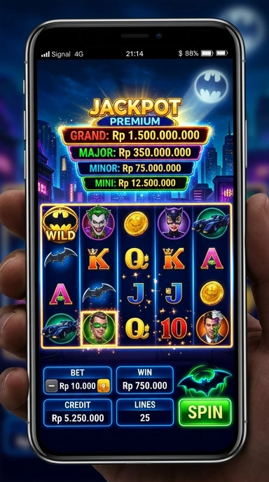 Cuplikan layar menu unduhan batman138 untuk perangkat Android